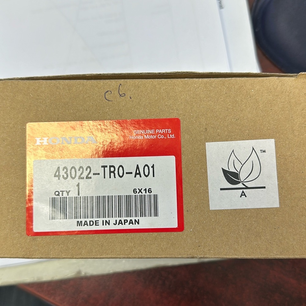 New original Honda rear brake pads for 2012 civic